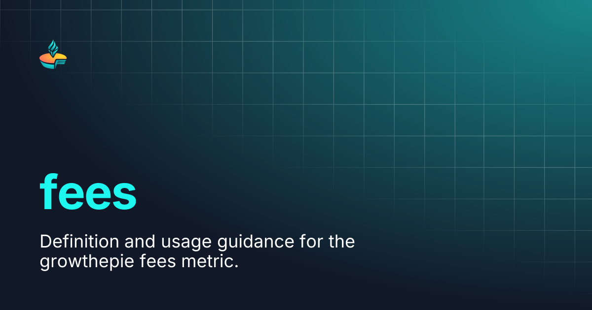 fees | growthepie docs